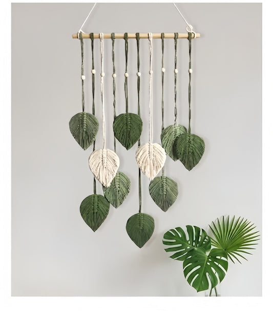 Nordic Macrame Leaf Wall Hanging