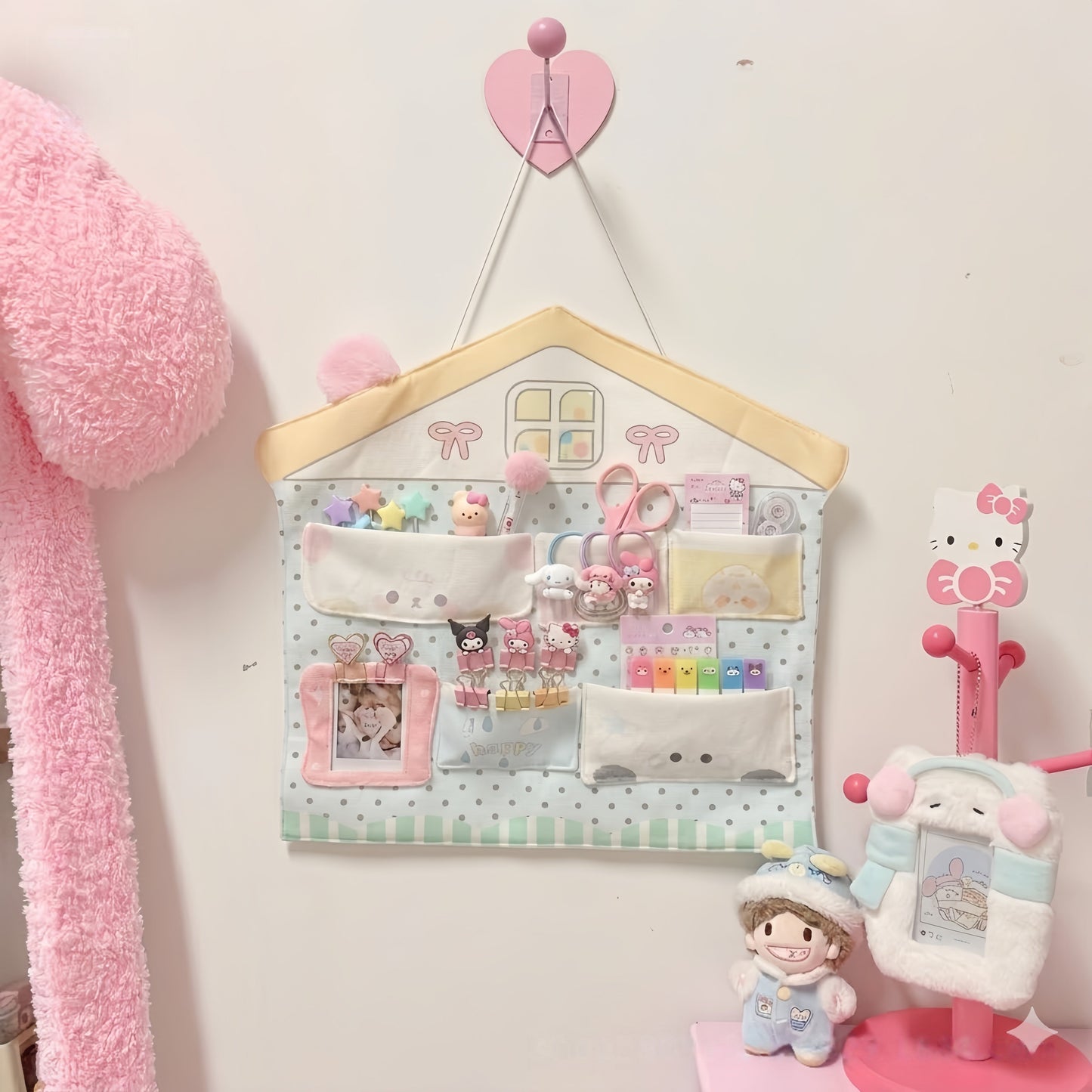 Kawaii House-Shaped Hanging Organizer