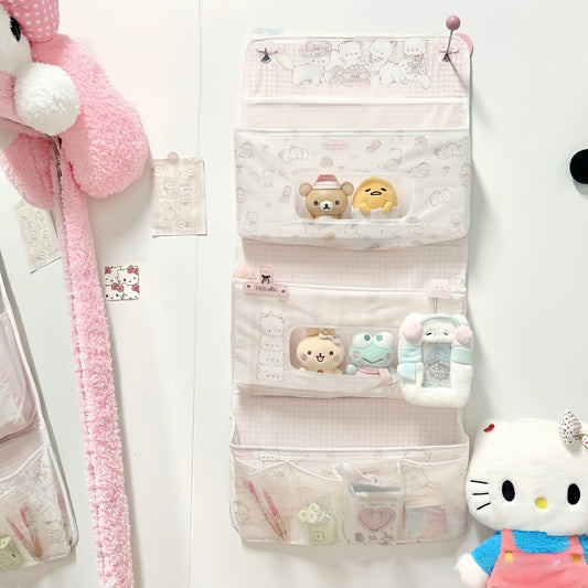 Kawaii 3-Tier Wall Hanging Organizer