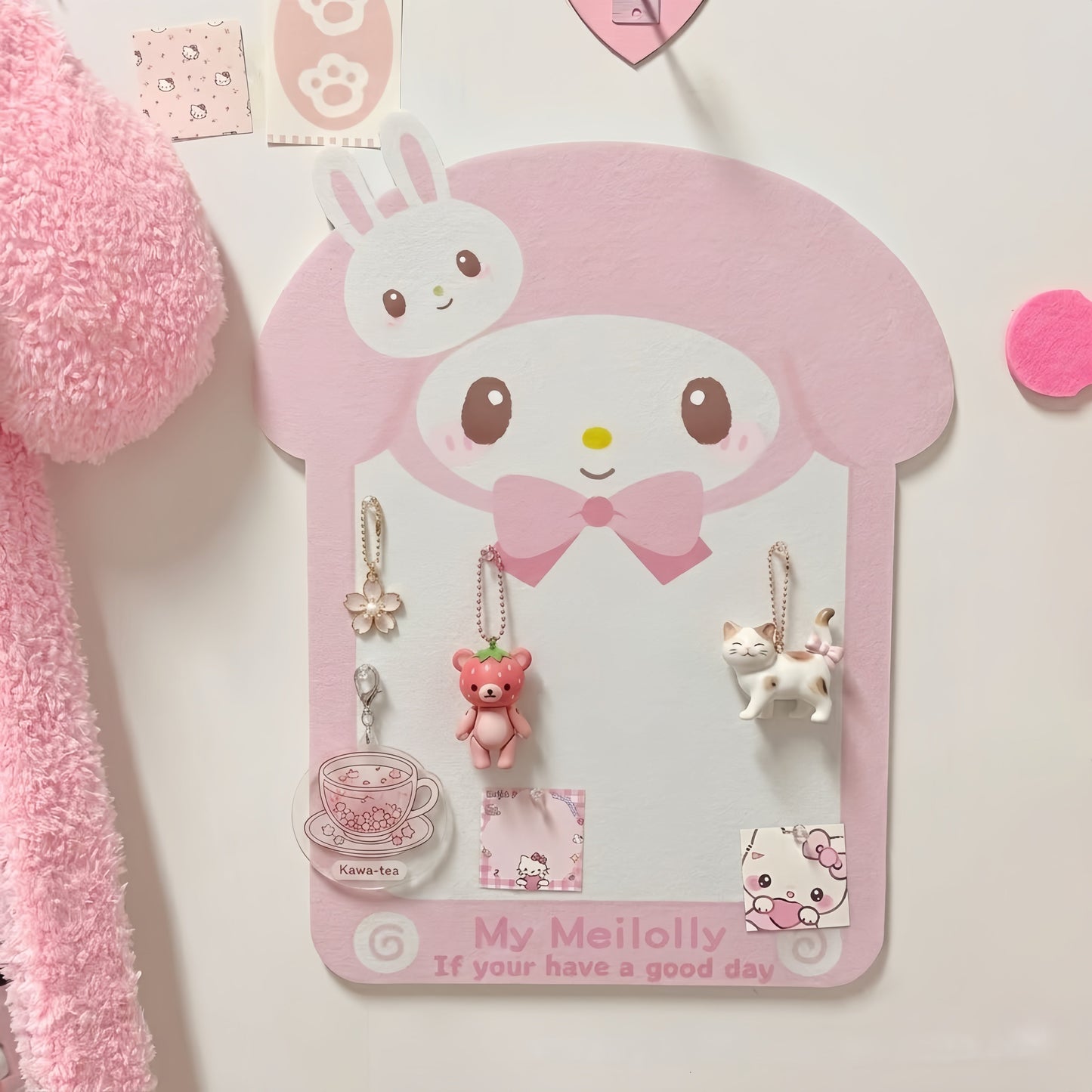 Large Kawaii Bunny & Lamb Felt Board